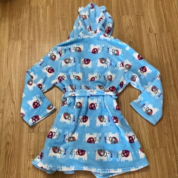 PJ Couture Colorful Fuzzy Robe EUC - Picture 5 of 5